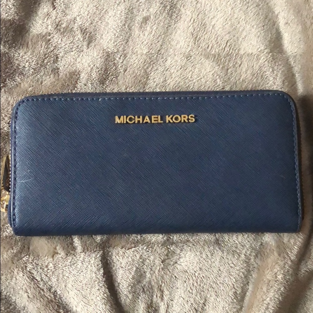 Michael Kors Navy Blue Wallet